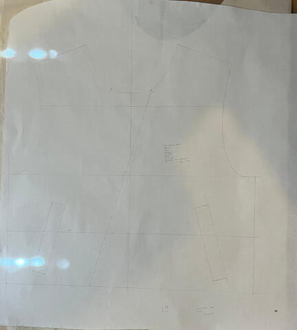 Patterning the asymmetrical front zip
