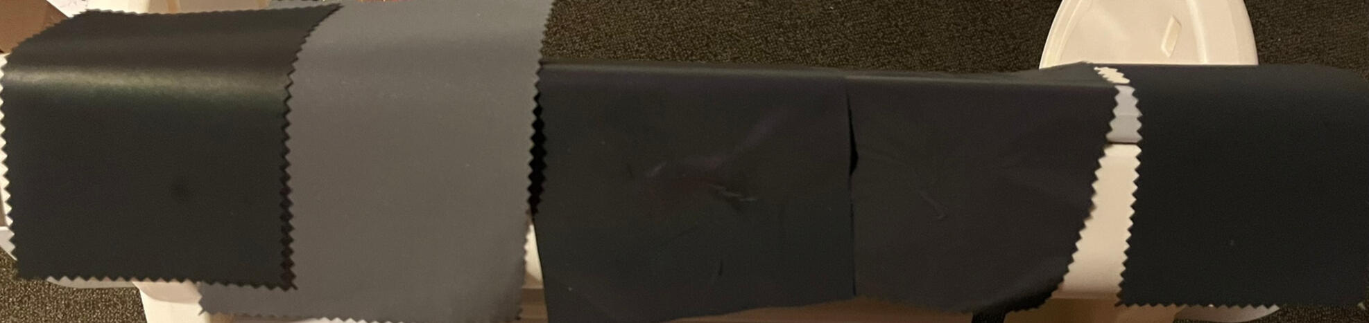 Reflective swatches in normal lighting