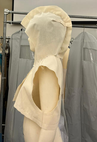 Draping the hood